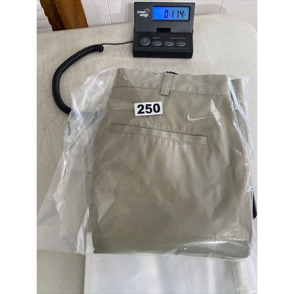 Nike Dri Fit Pants 32x30 (34x29) Mens Golf Performance Stretch Lightweight Beige - Picture 15 of 15